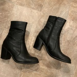 ASOS Faux Leather Sock Booties size 7